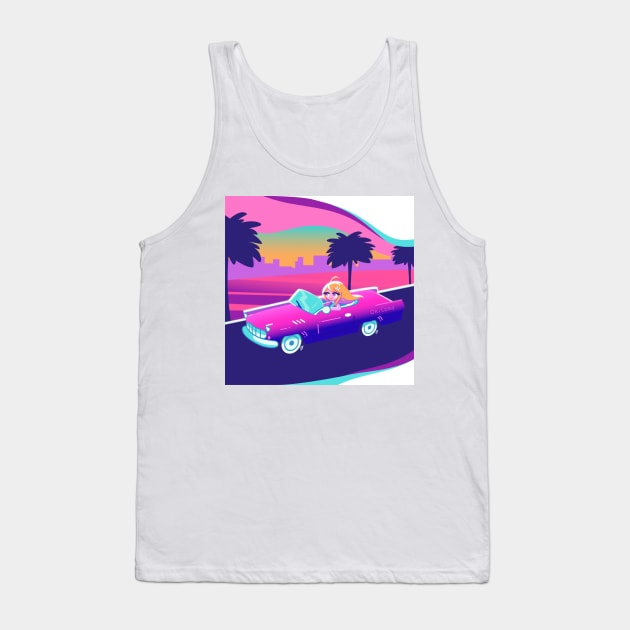 Psyche Taxi Tank Top by OkiComa